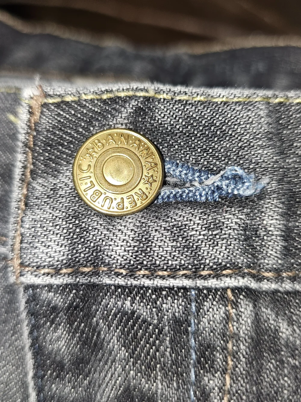 Banana Republic Men's Straight Jeans - Black Wash